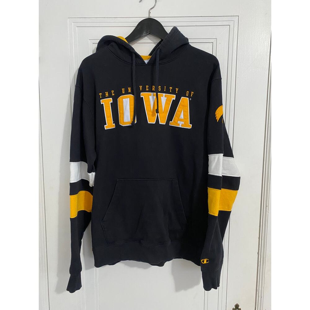 Iowa Hawkeyes Stitched Hoodie Sweatshirt Size Large